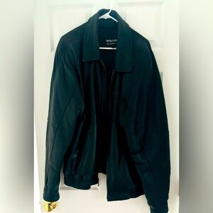 Men’s XLT Wilson’s Leather Black Bomber Jacket